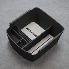 셀토스 컬러 감성 차량용 수납함 콘솔트레이, 2. White_Black(화이트_블랙), 자동식 주차 브레이크