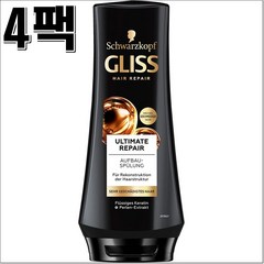 글리스커 얼티밋 리페어 컨디셔너 200ml 4팩 Gliss Kur, 4개