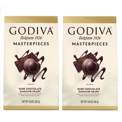 고디바 마스터피스 다크 초콜릿 421g 2팩 Godiva Masterpieces Dark Chocolate Ganache Heart 14.8oz, 2개