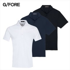 [G/FORE] 남성 반팔 피케 에센셜 폴로 티셔츠 / 지포어 골프웨어 / G4MC0K300 SNOW TWLT ONYX
