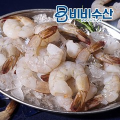 비비수산 흰다리새우 감바스 생 칵테일새우, 1kg (80~99미) 소, 1개