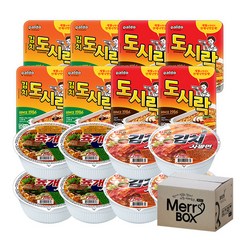 [메리박스] 컵라면세트 16개(육개장사발면4+김치사발면4+도시락4+김치도시락4), 1세트