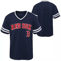 보스턴 레드삭스 MLB 유아 남아 반팔 팀 네이비 티셔츠 유니폼: 12M-4T