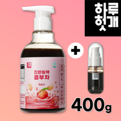 다원 하루헛개 콤부차 복숭아 원액 농축액 400g + 휴대용 용기, 1세트