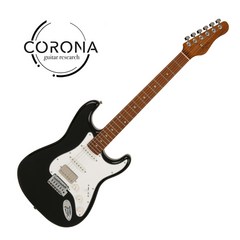 Corona 코로나 Standard Plus ST 일렉기타, Black