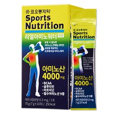 코오롱제약 리얼아미노워터 레몬맛 10포 아미노산보충, 1개, 70g