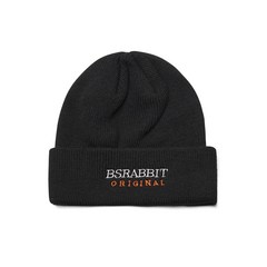 비에스래빗 2324 BSRABBIT BSRABBIT LOGO BEANIE BLACK 스노우보드 비니