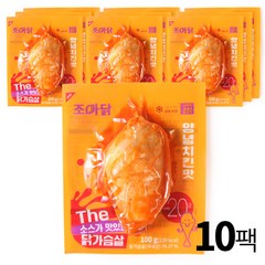 조아닭 THE 소스가 맛있는 닭가슴살 양념치킨맛 100g 10팩, 10개