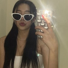 VANANA2 남녀공용 힙 캣츠아이 포인트 선글라스