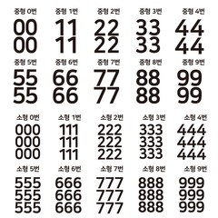 큰 숫자 스티커 대형 번호 티셔츠 옷 다리미 열전사 유니폼 등번호 전사지, 흰색, 특대-7, 1개