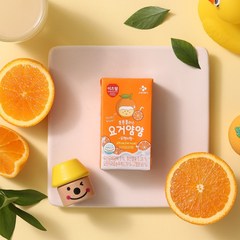아이누리 튼튼 플러스 요거얌얌 오렌지맛 125ml X 24입 유산균음료 아이간식 상온, 단품, 단품