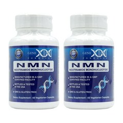 미국 Genex Formulas 제넥스 포뮬러스 NMN 니코틴아미드 모노뉴클레오타이드 60 베지캡슐 2개 세트