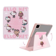 Cinzela 아이패드 태블릿 케이스 회전 스마트 휴면 기능, 핑크