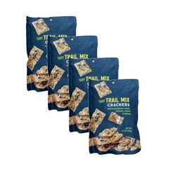 Trader Joe's Trail Mix Crackers 트레이더조 트레일 믹스 크래커 128g 4팩, 4개