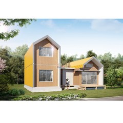 [스마트하우스 하루홈] 스마트 프리즘 30평 이동식 모듈러 목조 주택 전원주택