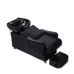 미용실 샴푸대 의자 샴푸도기, 블랙, 1세트