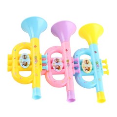 참신 어린이 플라스틱 트럼펫 장난감 어린이 12 개월 동안 창조적 인 두뇌 게임