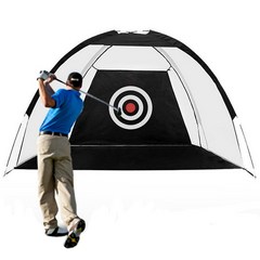 실내 야외 대형 골프 스윙 연습 네트 매트 어프로치망 텐트형 연습기 골프용품, 그린텐트형네트3M