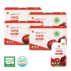 유기농 NFC 석류즙 70ml 4박스 총120포 100%착즙원액, 4개