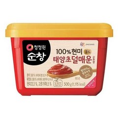 청정원 순창 현미 덜매운 고추장 500g, 2개