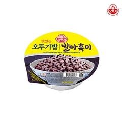 오뚜기 밥심민족 맛있는 오뚜기밥 발아흑미210g, 210g, 24개