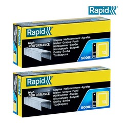 라피드 정품 R-13 아연도금 타카핀 (5000 pcs) 4mm 6mm 8mm 10mm 14mm, 13/10mm, 2팩