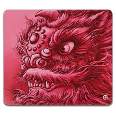 Kaitianxing Lion 대형 마우스 패드 Lockrand Specia 직물 직물 비 슬립 마우스 매트, 분홍색