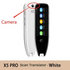 SRUTON X5PRO 스마트 112 언어 음성 번역기 3.5 인치 화면 오프라인 WIFI 번역 펜 스캔 번역 펜 비즈니스 여행 해외, x5 프로 화이트, X5 Pro 화이트