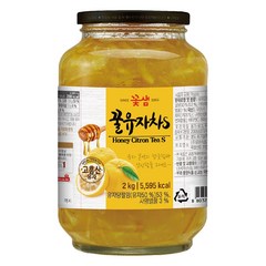 꽃샘 꿀 유자차 2kg, 2개