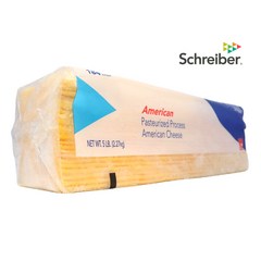슈레이버 아메리칸 슬라이스 치즈 184매 2.27kg, 1개