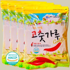 국산 김치용 고춧가루 1kg 햇고추가루 경북 의성 건고추 100%, 4개