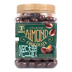 T STANDARD 프리미엄 아몬드 초콜릿 1.36kg 대용량 초코볼, 1개