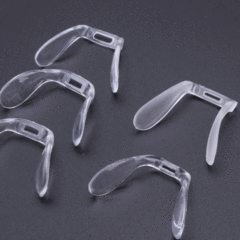 안경 코받침 실리콘 플렉스 안경 코패드 끼우는 타입 4종류 (3개) + 안경 드라이버