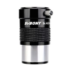 SVBONY SV118 바로우 렌즈 3.2cm1.25인치 2X 무색 금속 망원경 액세서리 천문학 접안렌즈용534507