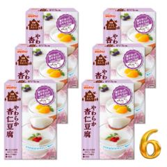 일본 푸딩 믹스 우유푸딩 만들기 부드러운 살구맛 60g 6박스