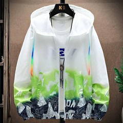 남성용 자외선 차단 재킷 여름 초경량 통기성 방풍 캠핑 낚시 하이킹 윈드브레이커 코트