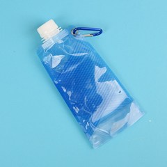 액티라이프 접이식 스포츠 등산 물병 물통, 일반형/블루, 500ml