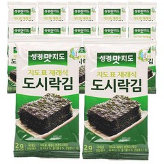 지도표 성경김 맛지도 재래식 도시락김 2g x 240봉, 선택옵션, 단일, 본상품선택