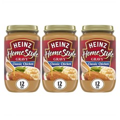 하인즈 홈스타일 그레이비 소스 340g 3병 클래식 치킨 Heinz Homestyle Classic Chicken Gravy 12 oz, 3개