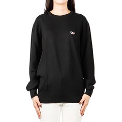 메종키츠네 23SS (FU00502KT1036 BLACK) 남녀공용 트리컬러 폭스 니트