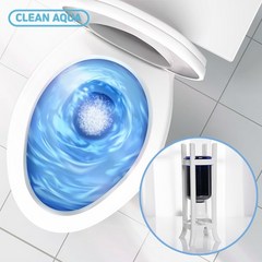 클린아쿠아 자동변기세정제 대용량 변기클리너 화장실 청소용품 세트(스탠드1+세정제1)