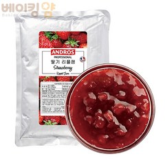 베이킹얌 앤드로스 딸기리플잼 1kg, 6개