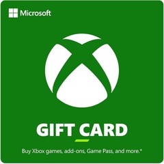 엑스박스 $60 XBOX 기프트 카드 [디지털 코드] 단색, 단색/60