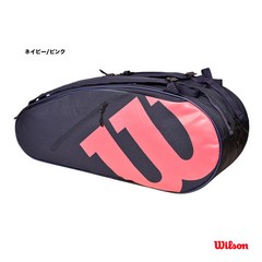 윌슨 테니스 백 TEAMJ RACKET BAG WR8021603001, ▼, 네이B/핑크