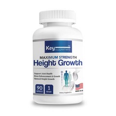 키서플리먼트 하이그로우 어린이 청소년 칼슘 글루코사민 마린콜라겐 총 15 가지 Key Supplement Height Growth, 2개, 90정