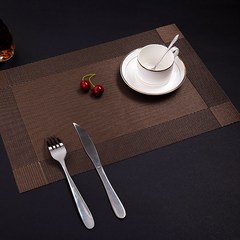 리리꼬 북유럽 테이블매트 식탁매트 2p, 다크브라운, 45x30cm