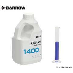 barrow 배로우 pc 냉각수 1400ml 컴퓨터 수냉 특수 농축 콜드 액체 부식 방지 탈 이온 열 유체 slys v3 수냉 커스텀, 파란색, 09 Blue