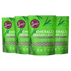 선코어푸드 프리미엄 판단 잎 슈퍼컬러 가루 파우더 3.5oz(99g) 4팩 Suncore Foods Premium Pandan Leaf Supercolor Powder, 1개, 99g