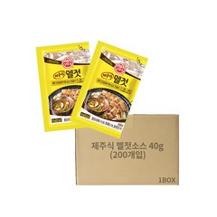 오뚜기 제주식 멜젓소스 40g x 200개 일회용소스 고깃집소스