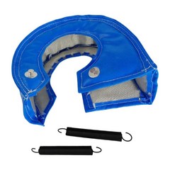 터보 차저 열 실드 커버 고온 방지 보호 케이스 설치가 쉽고 분해가 쉽고 자동차 액세서리를 대체합니다., 175x170x80mm, 파란색, 현무암 섬유, 파란색, 1개